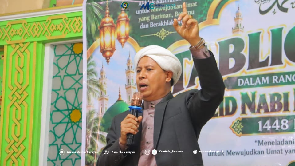 Tabligh Akbar Maulid Nabi, Wabup Seruyan Ajak Masyarakat Teladani Rasulullah SAW
