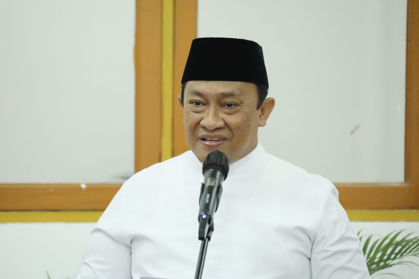 Wagub Edy Pratowo Gelar Silaturahmi dengan Ketum PP Persatuan Guru Nahdlatul Ulama KH. Asep Saifuddin Chalim