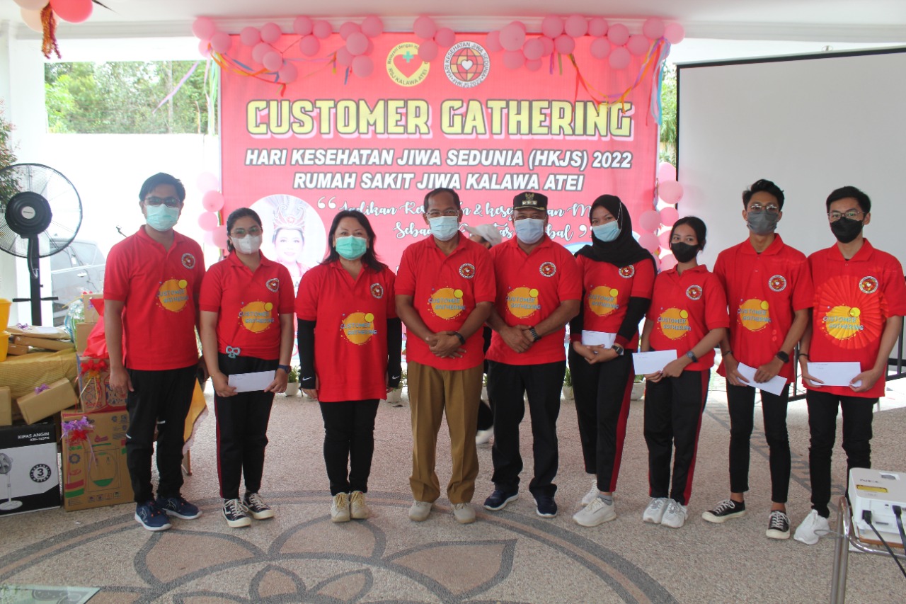 Peringati Hari Kesehatan Jiwa Sedunia, Rumah Sakit Jiwa Kalawa Atei Gelar Customer Gathering