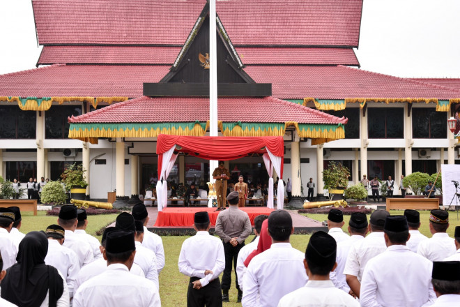 130 Calon Kepala Desa Dukung Deklarasi Damai Dalam Pilkades Serentak 2023
