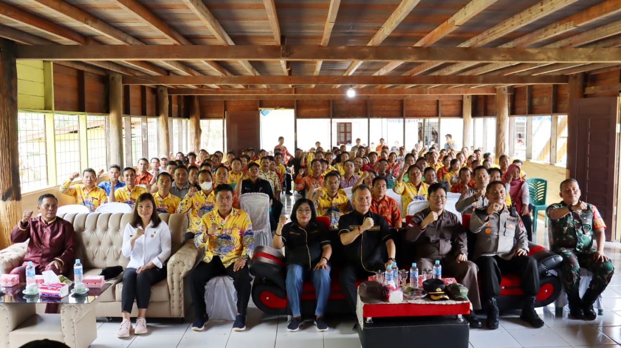 Pemkab Gunung Mas Sosialisasikan Pergub Kalimantan Tengah No 4 Tahun 2021 di Kecamatan Tewah