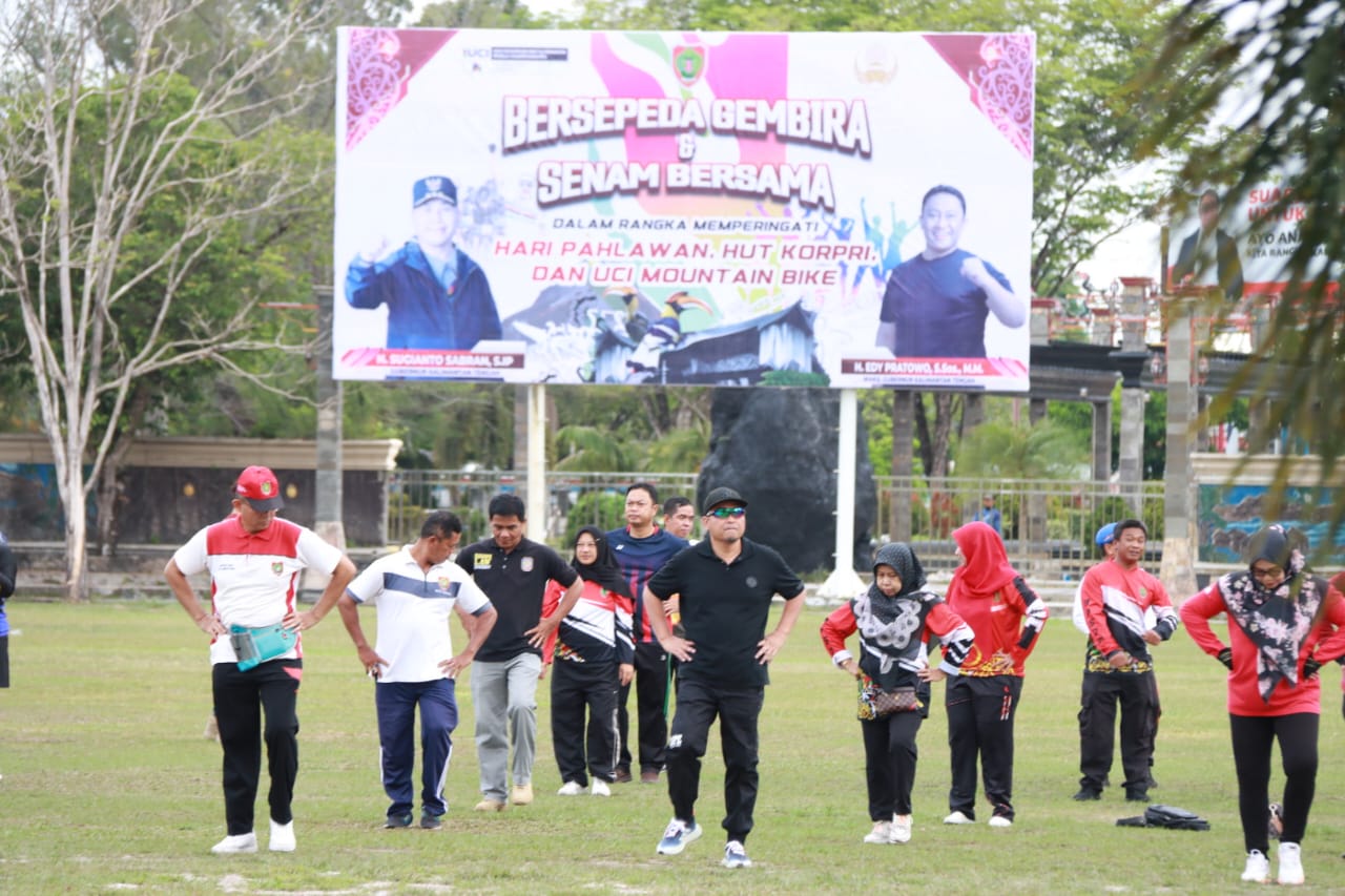 Peringati Hari Pahlawan dan Jelang Gelar UCI MTB, Pemprov. Kalteng Gelar Kegiatan Bersepeda Gembira