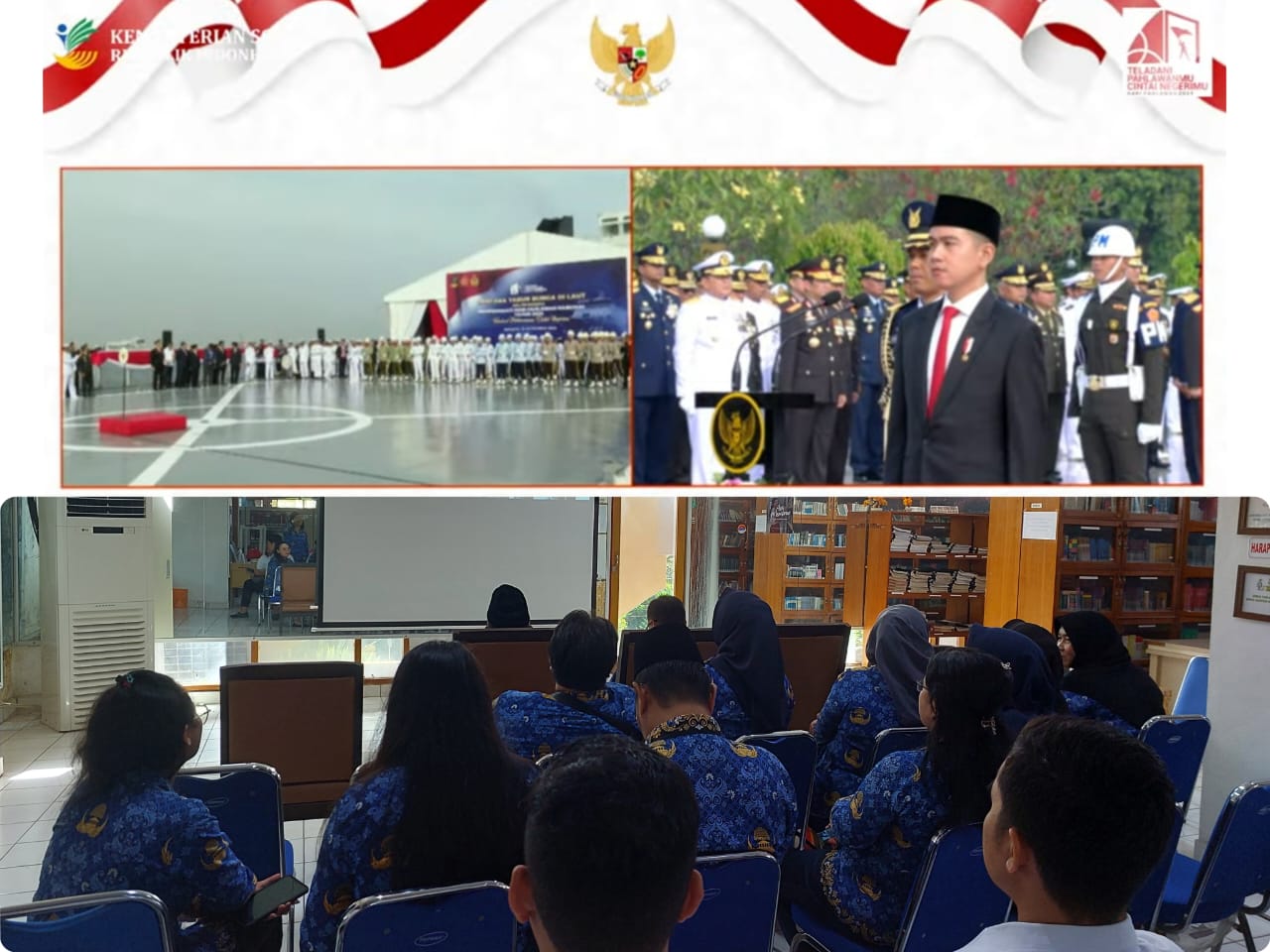 Dispursip Kalteng Ikuti Upacara Ziarah Nasional Peringatan Hari Pahlawan