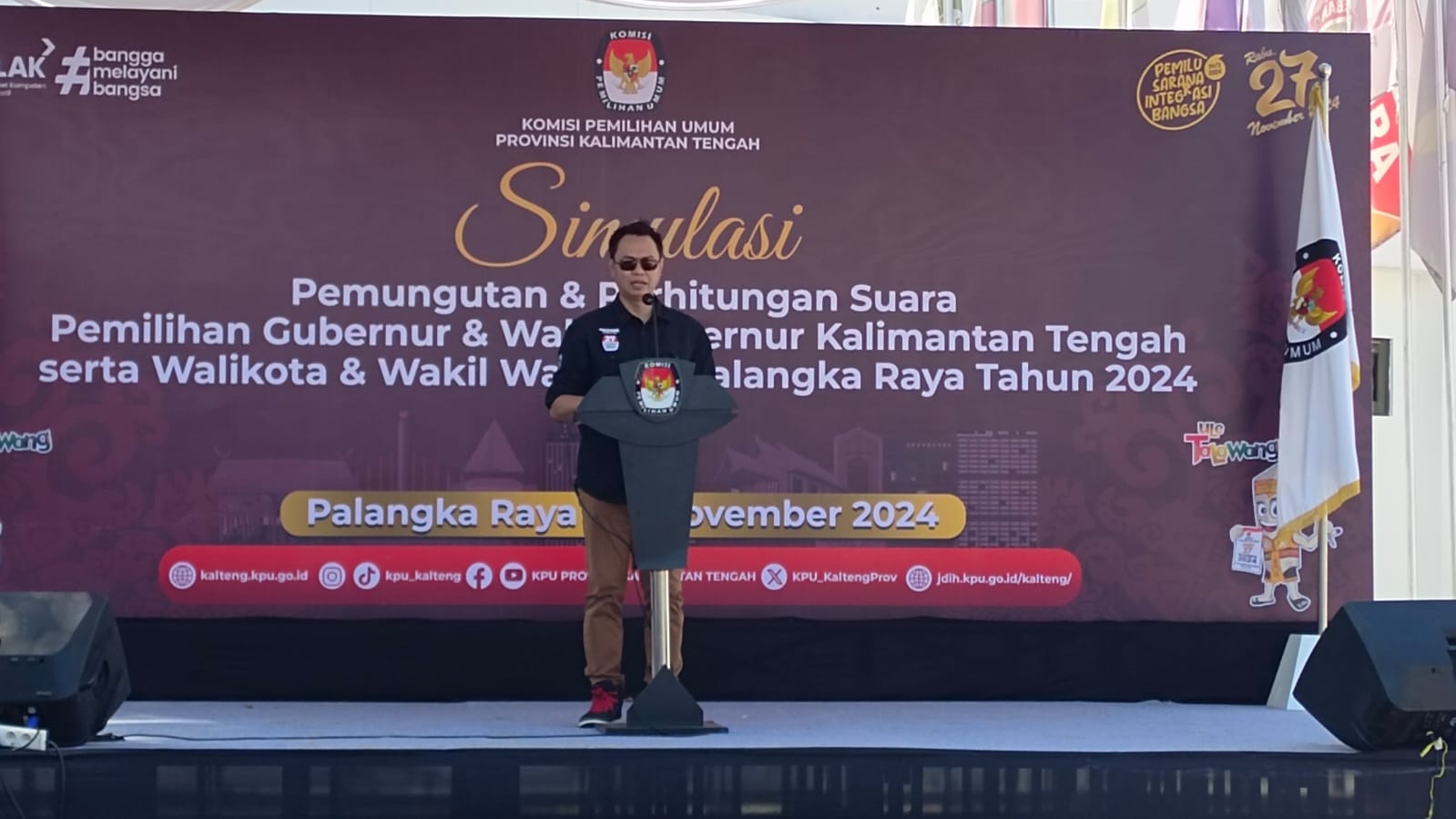 KPU Prov. Kalteng Gelar Simulasi Pemungutan dan Penghitungan Suara Pilkada 2024