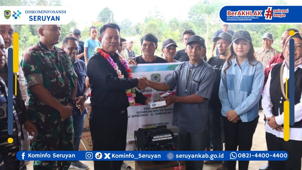 Dorong Pemberdayaan Nelayan, Bupati Seruyan Serahkan Bantuan Sarana Perikanan di Desa Tumbang Bai