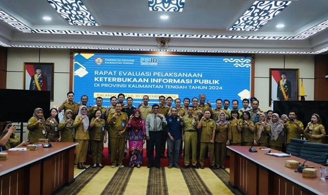 Kadis Kominfosantik Agus Siswadi Buka Rapat Evaluasi Pelaksanaan Keterbukaan Informasi Publik di Provinsi Kalteng Tahun 2024