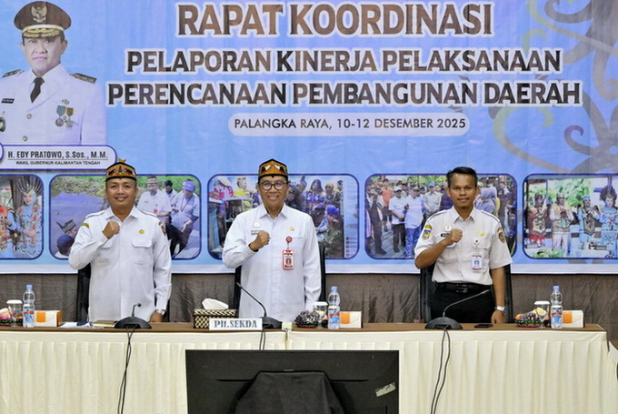 Plt. Sekda Tekankan Pentingnya Sinkronisasi Data dalam Rakor Pelaporan Kinerja Pembangunan Daerah Kalteng 2025