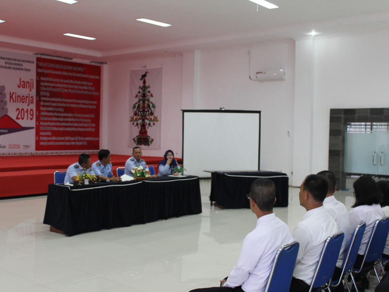 Kakanwil dan Kepala Rutan Buntok Beri Arahan CPNS Kanwil Kemenkumham Kalteng Terkait Orientasi Tahap II