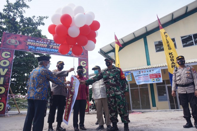 Pasar Planggan Sari Dicanangkan Sebagai Pasar Tangguh Pertama di Kobar
