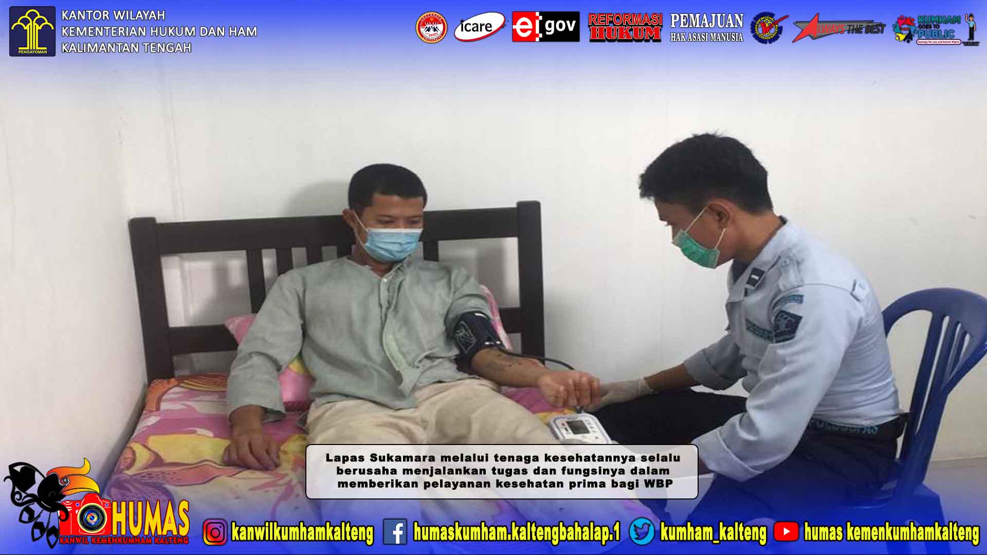 Penuhi Hak Warga Binaan, Poliklinik Kesehatan Lapas Sukamara Terus Maksimalkan Layanan