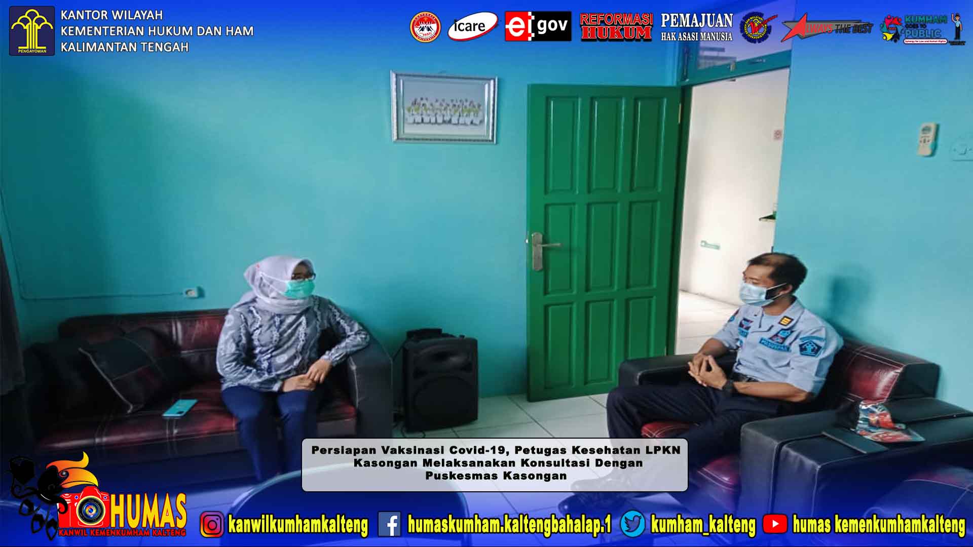 Persiapan Vaksinasi Covid-19, Petugas Kesehatan LPKN Kasongan Konsultasi Dengan Puskesmas Kasongan 