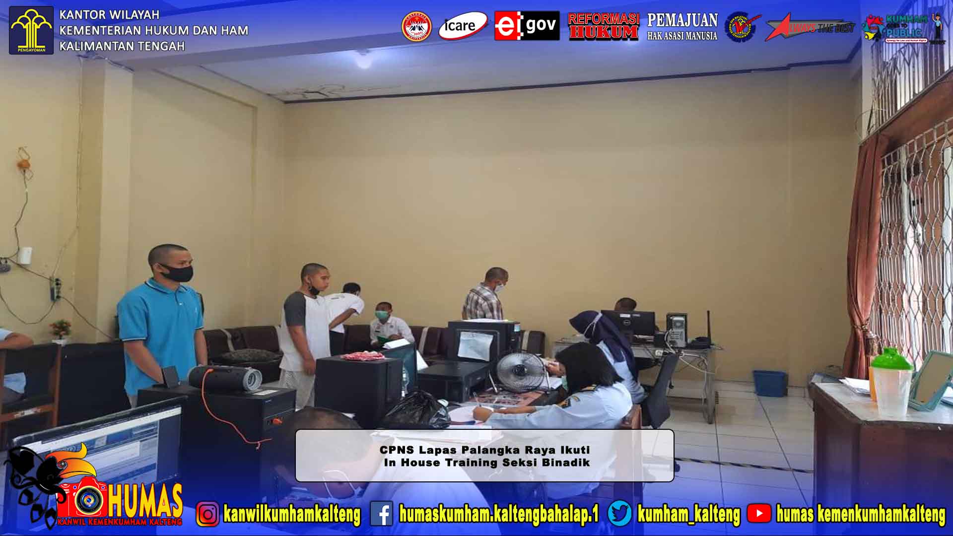 CPNS Lapas Palangka Raya Ikuti In House Training Seksi Binadik