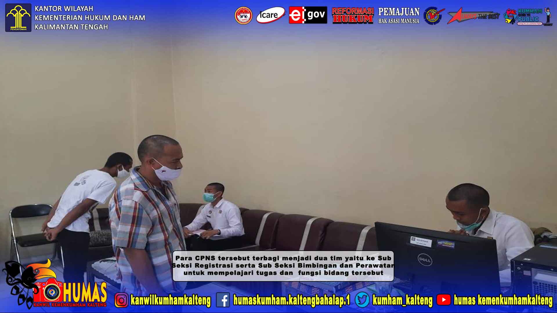 CPNS Lapas Palangka Raya Ikuti In House Training Seksi Binadik