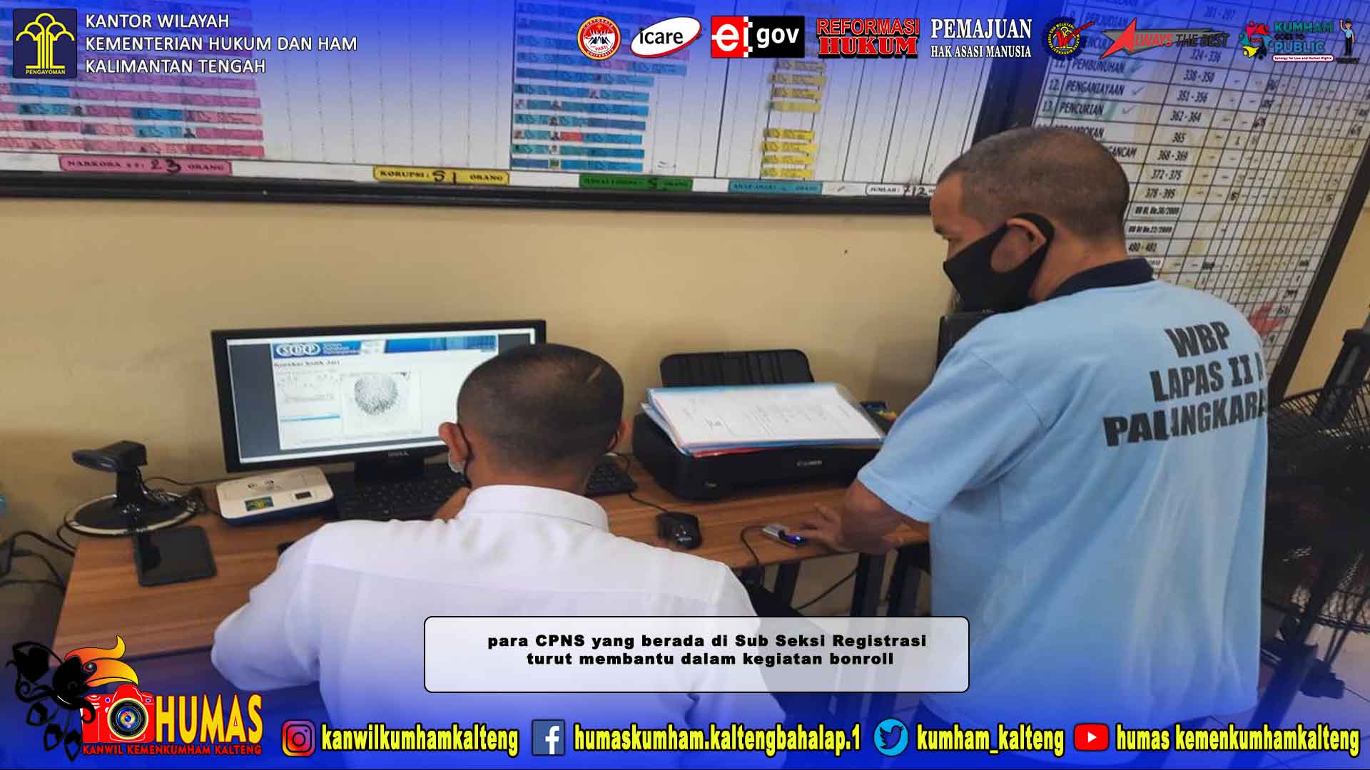 CPNS Lapas Palangka Raya Ikuti In House Training Seksi Binadik