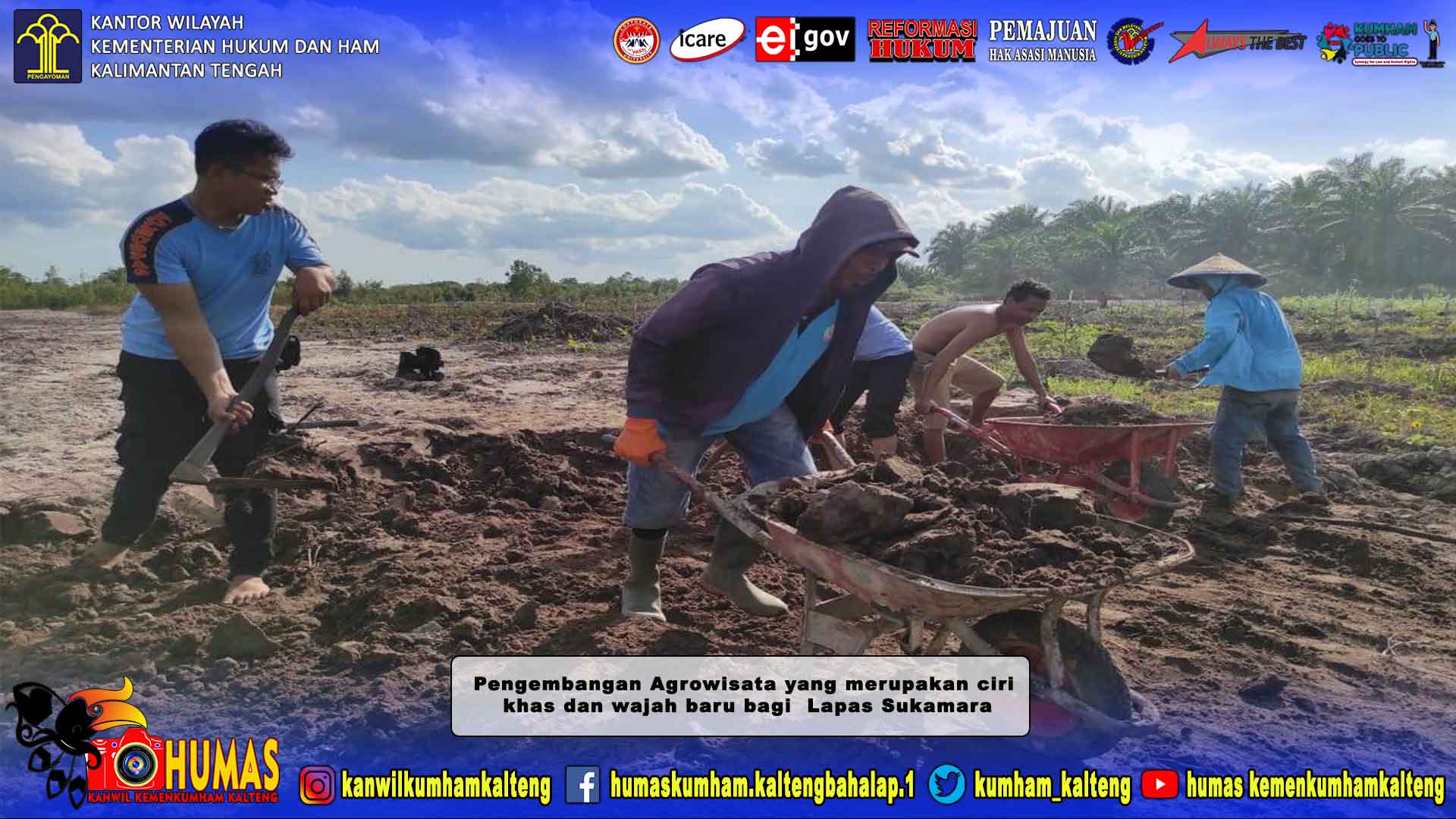 Maksimalkan Pembangunan Agrowisata, Kalapas Sukamara Turun Langsung