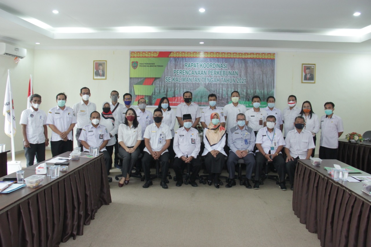 Rapat Koordinasi Perencanaan Perkebunan se-Kalimantan Tengah Tahun 2021