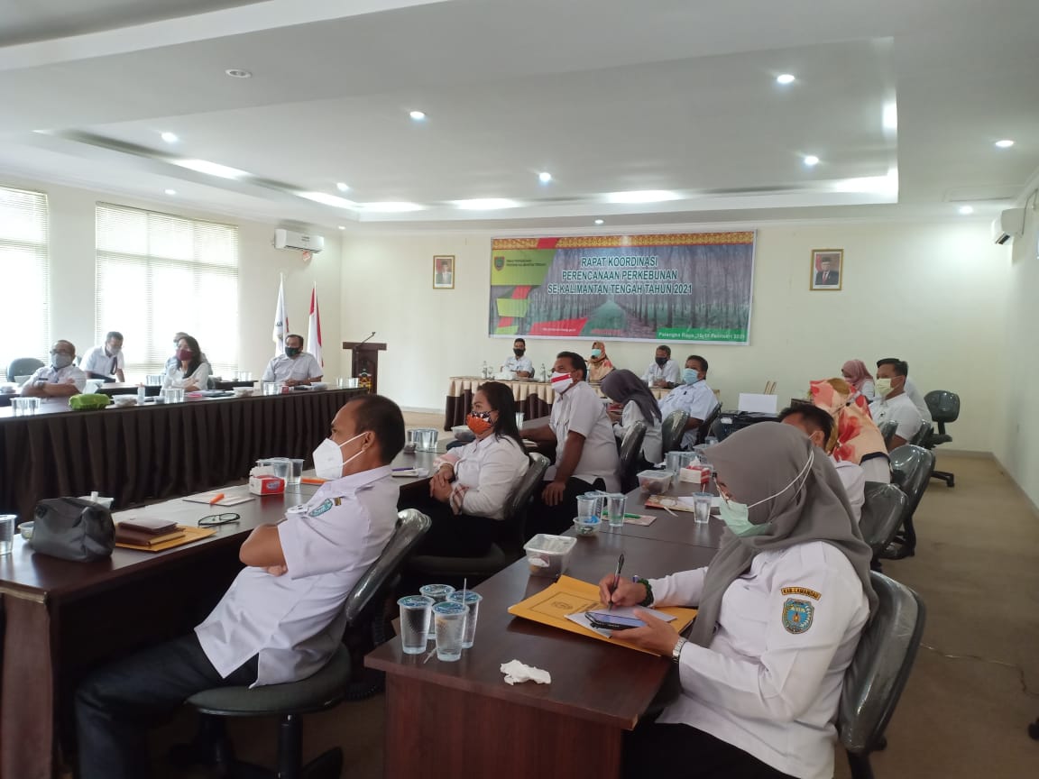 Rapat Koordinasi Perencanaan Perkebunan se-Kalimantan Tengah Tahun 2021