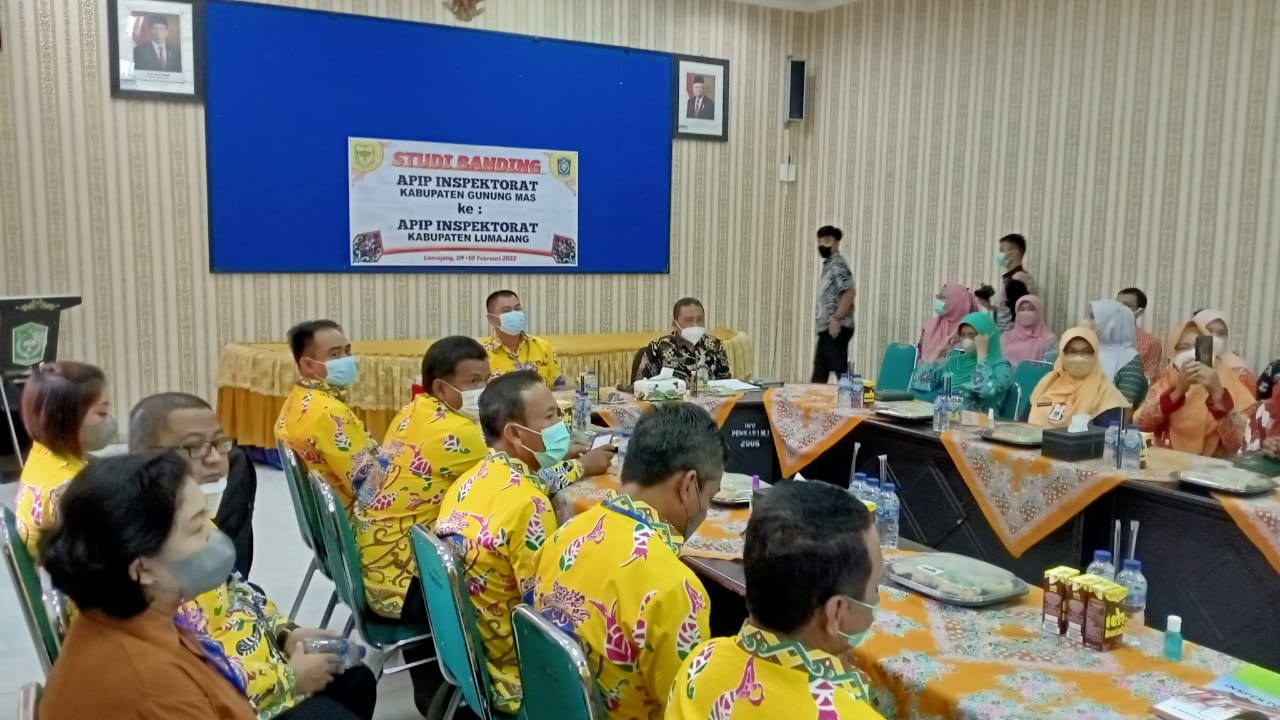 Wujudkan Kapabilitas APIP yang Lebih Baik dan Berintegritas, Inspektorat Gumas Kaji Banding ke Inspektorat Lumajang Jawa Timur 
