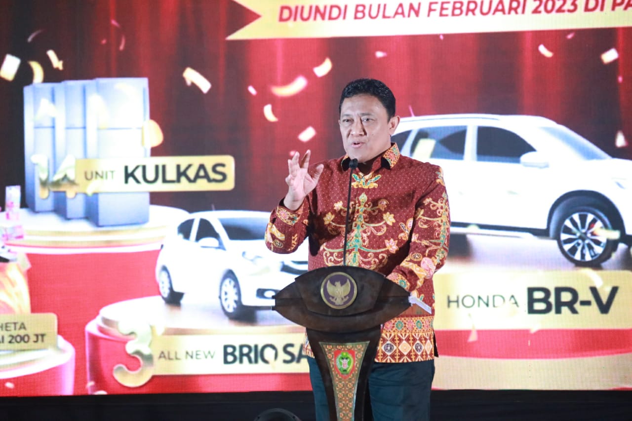 Hadiri Penarikan Undian Taheta Periode XXVI, Wagub Edy Pratowo Ajak PT Bank Kalteng Dukung dan Fasilitasi UMKM