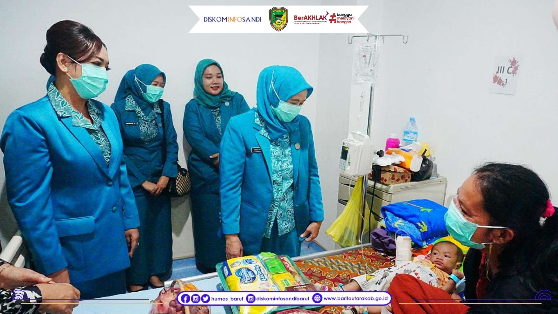Ketua TP PKK, GOW dan DWP Barito Utara Kunjungi RSUD Muara Teweh