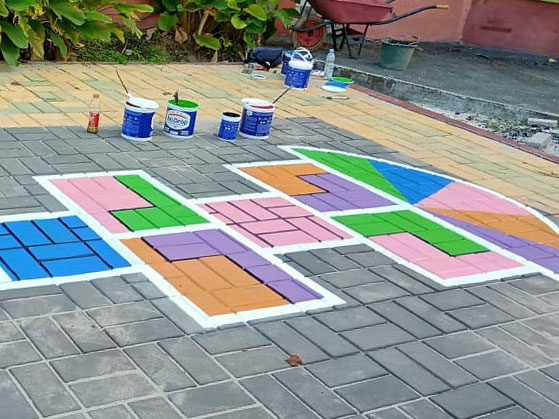 Tindaklanjuti Rekomendasi Tim Penilai Kota Ramah Anak, DLH Kobar Benahi Fasilitas Di Taman Kota Manis