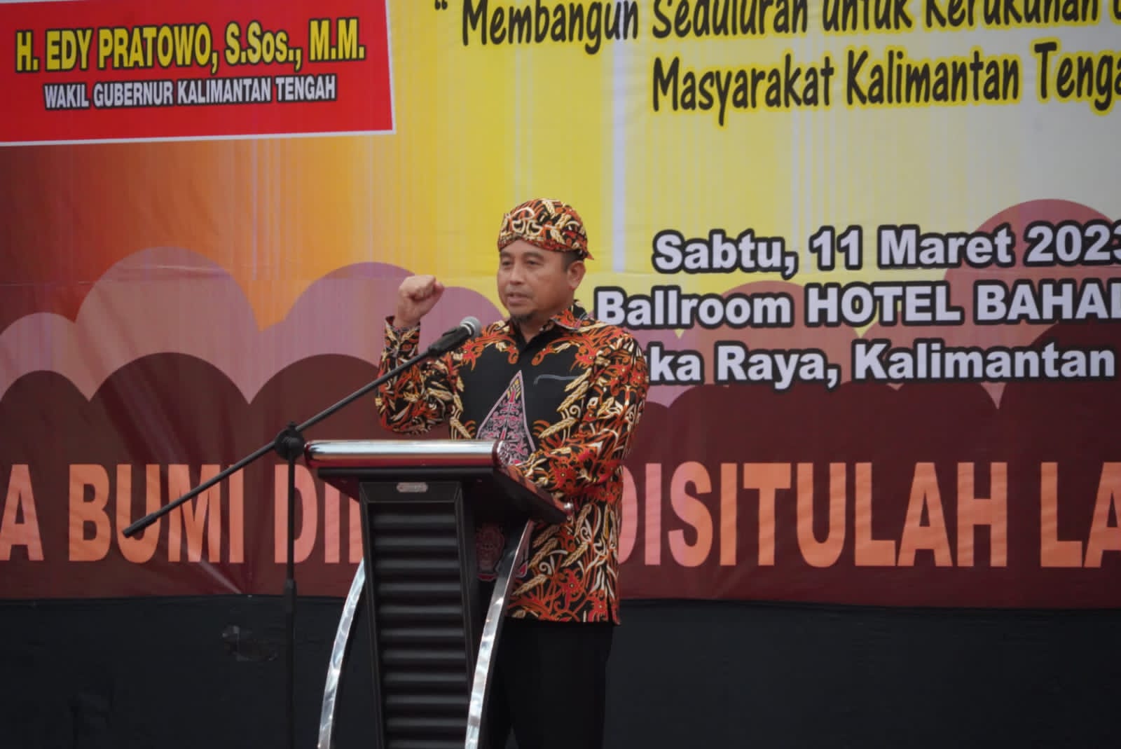 Wagub Kalteng Edy Pratowo Lantik dan Kukuhkan Pengurus Pakuwojo Provinsi Kalimantan Tengah Masa Bhakti 2023-2027