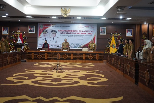 Plh. Asisten Pemkesra Maskur Buka Rakor dan Asistensi IKK LPPD Provinsi Kalteng