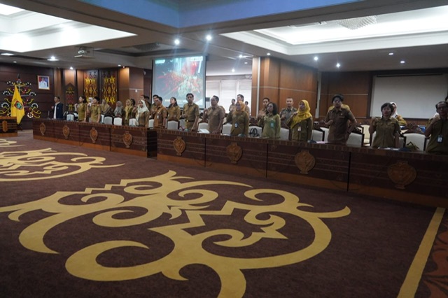 Plh. Asisten Pemkesra Maskur Buka Rakor dan Asistensi IKK LPPD Provinsi Kalteng