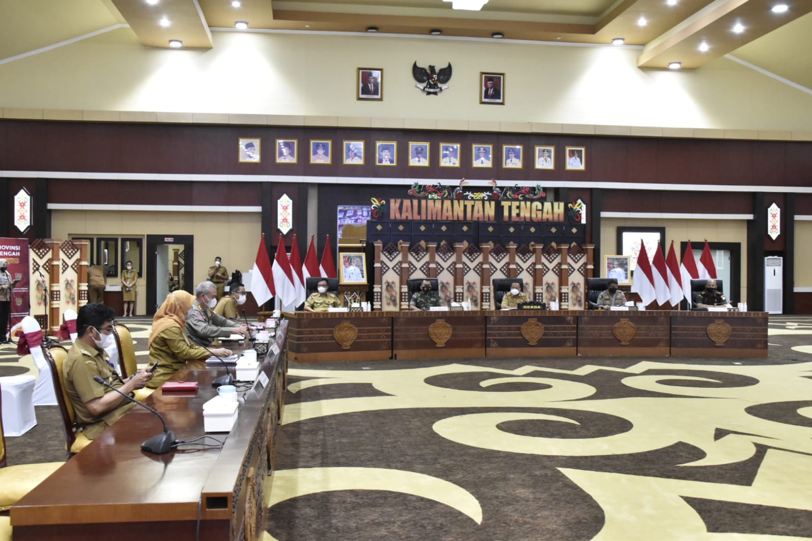 Arahan Gubernur Melalui Pj. Sekda Nuryakin Pada Rakor Percepatan Vaksin dan Booster Covid-19