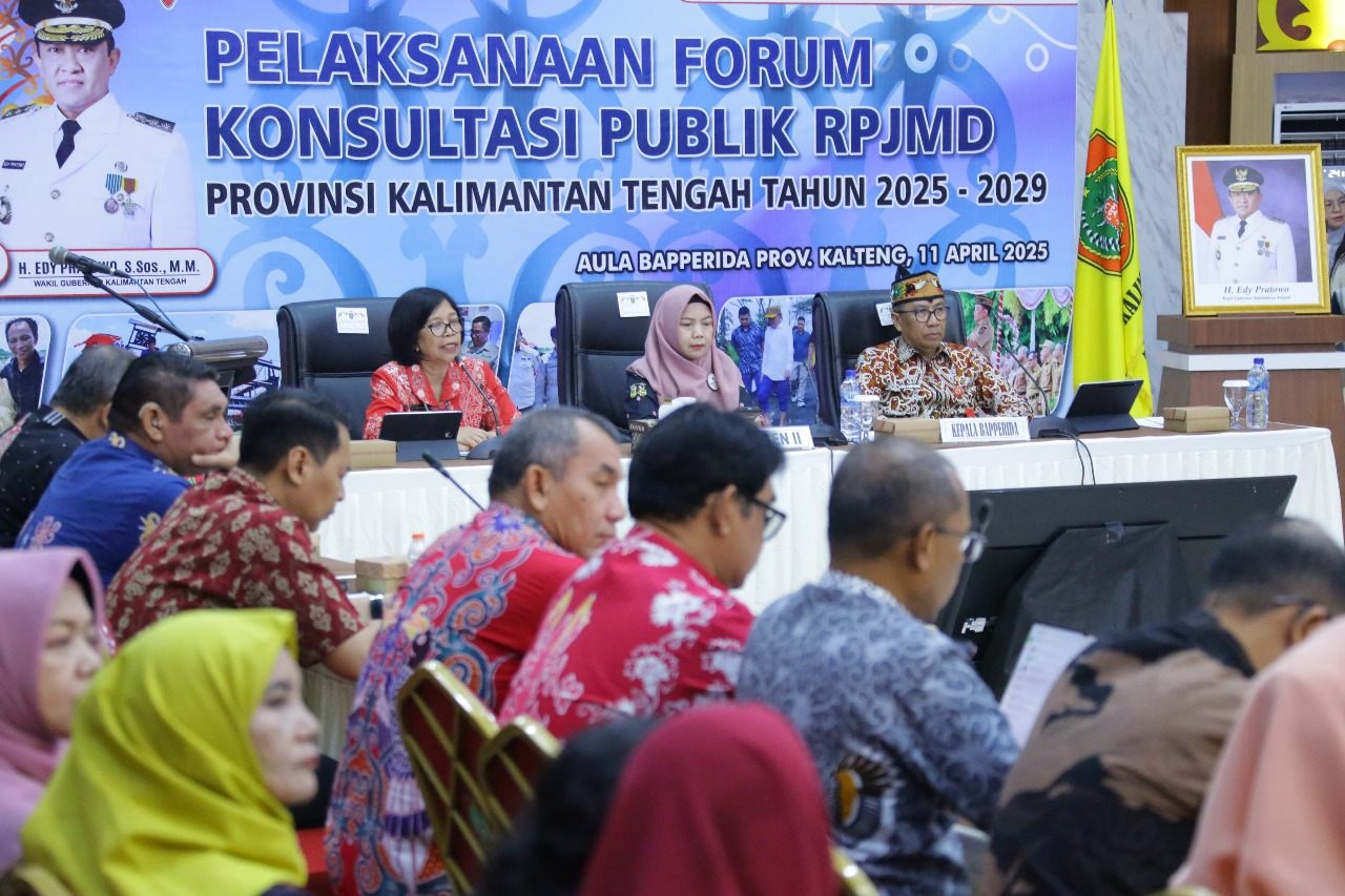 Hadiri Forum Konsultasi Publik Rancangan Awal RPJMD Prov. Kalteng, Dinas PMD Komitmen Kolaborasi Lintas Sektor Dorong Pembangunan Desa