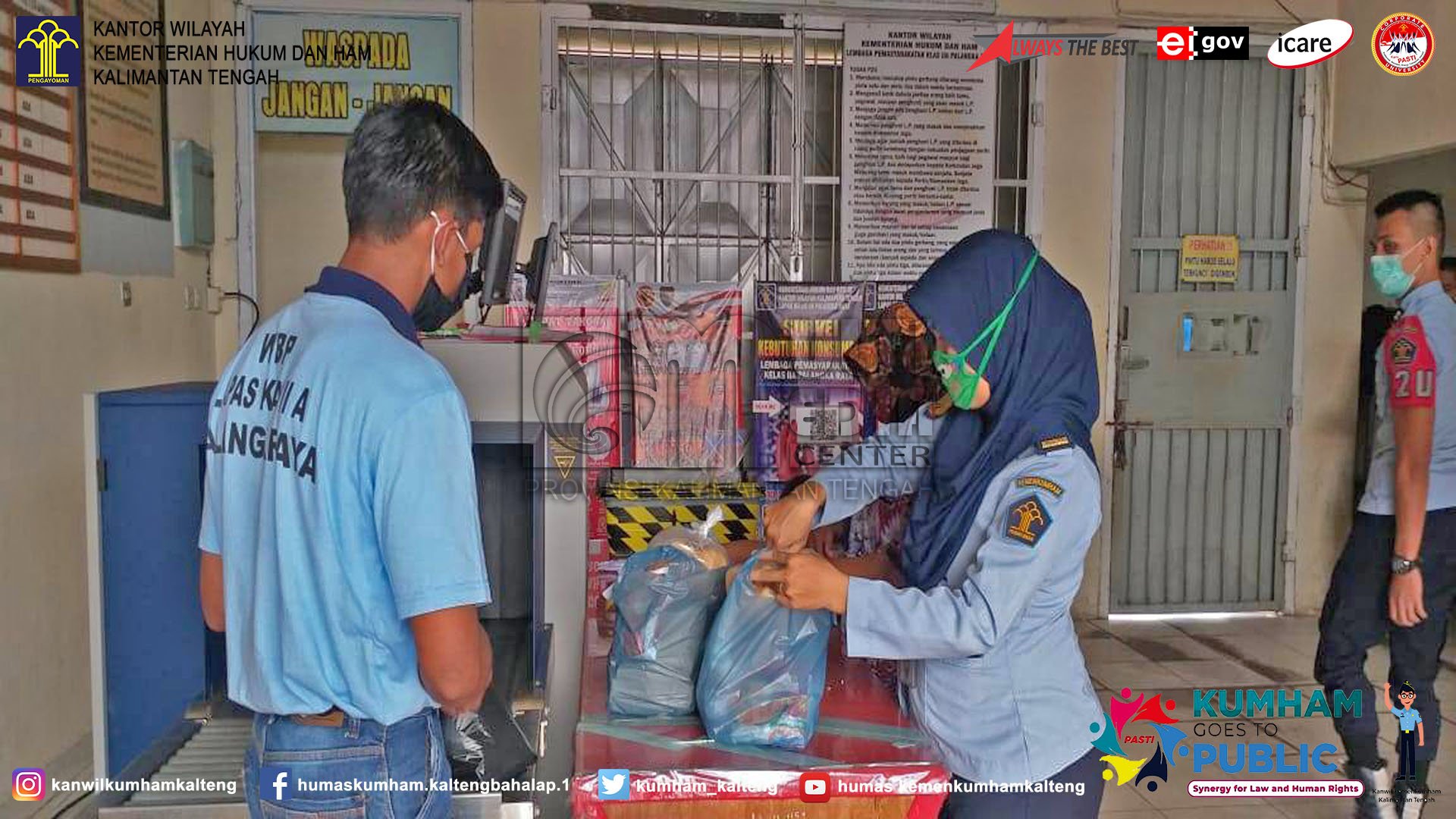 Besukan Ditiadakan selama Covid-19, Lapas Palangka Raya Tetap Terima Titipan Barang