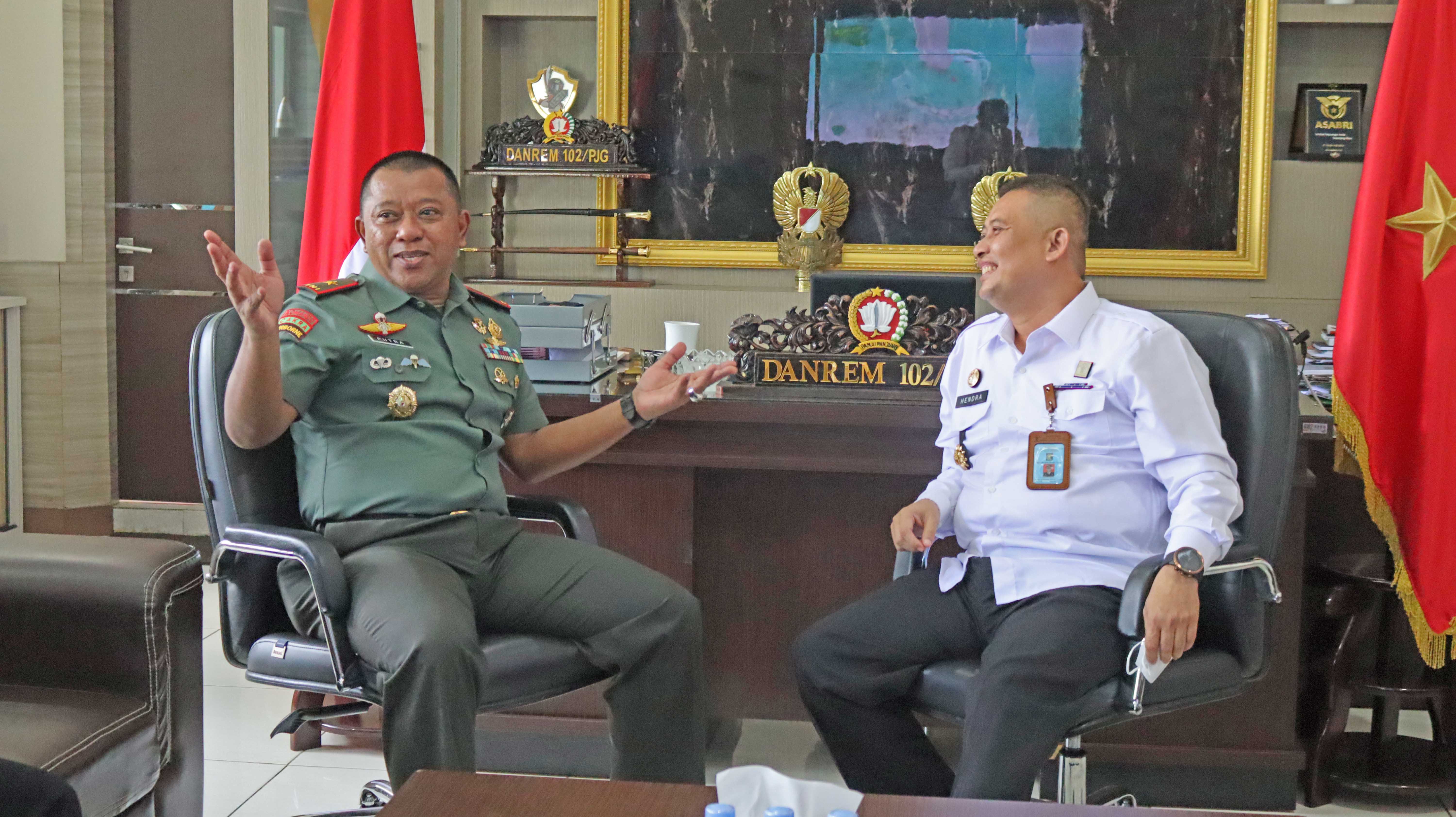 Perkuat Sinergitas, Kanwil Kemenkumham Kalteng Laksanakan Audiensi Bersama Korem 102/Pjg dan Mapolda Kalteng