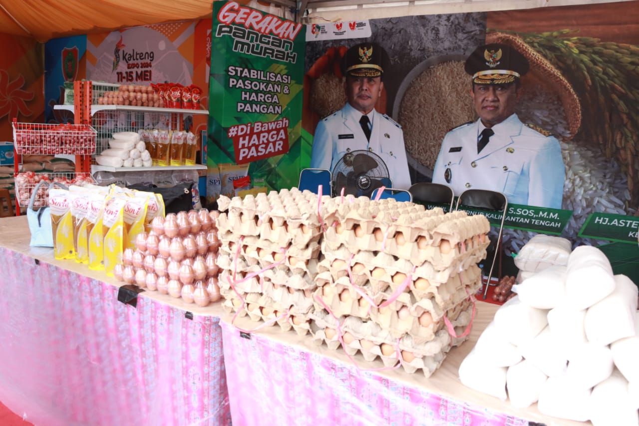 Dinas Ketahanan Pangan Prov Kalteng Adakan Gerakan Pangan Murah Pada Kalteng Expo 2024