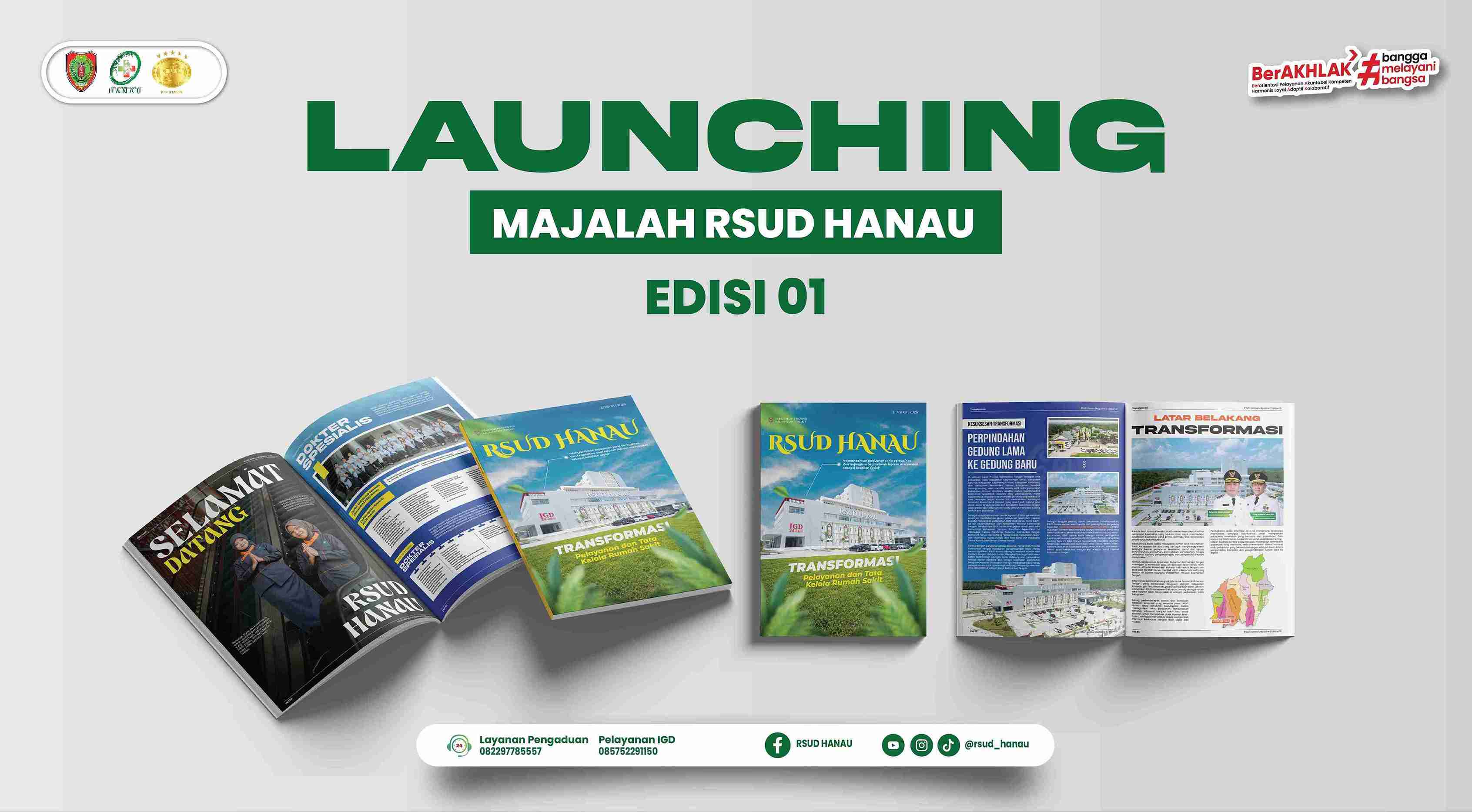 Majalah Perdana RSUD Hanau Resmi Terbit, Usung Semangat Transformasi Pelayanan Kesehatan