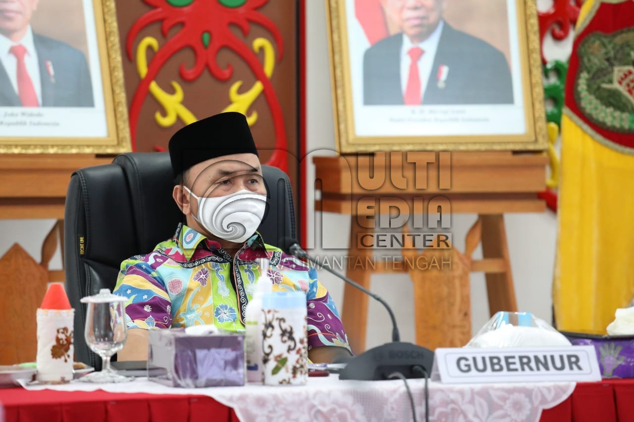 Gubernur H. Sugianto Sabran : Bupati/ Walikota Perhatikan 5 Langkah Dalam Mempersiapkan  Penerapan Tatanan Kehidupan Baru