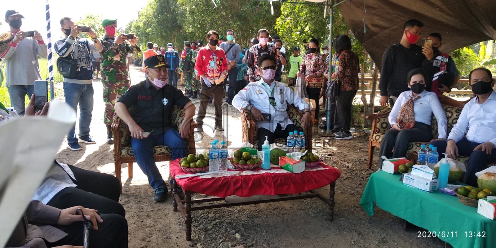 Kalteng Dijadikan Ketahanan Pangan Nasional, Mentan Lakukan Peninjauan di Desa Terusan Makmur Kab. Kapuas