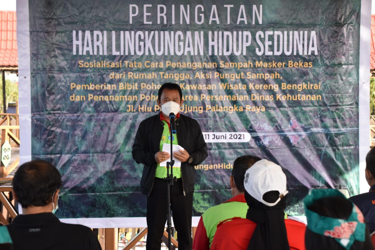 Plt. Sekretaris Daerah Kalteng Membuka Acara Hari Lingkungan Hidup Tahun 2021