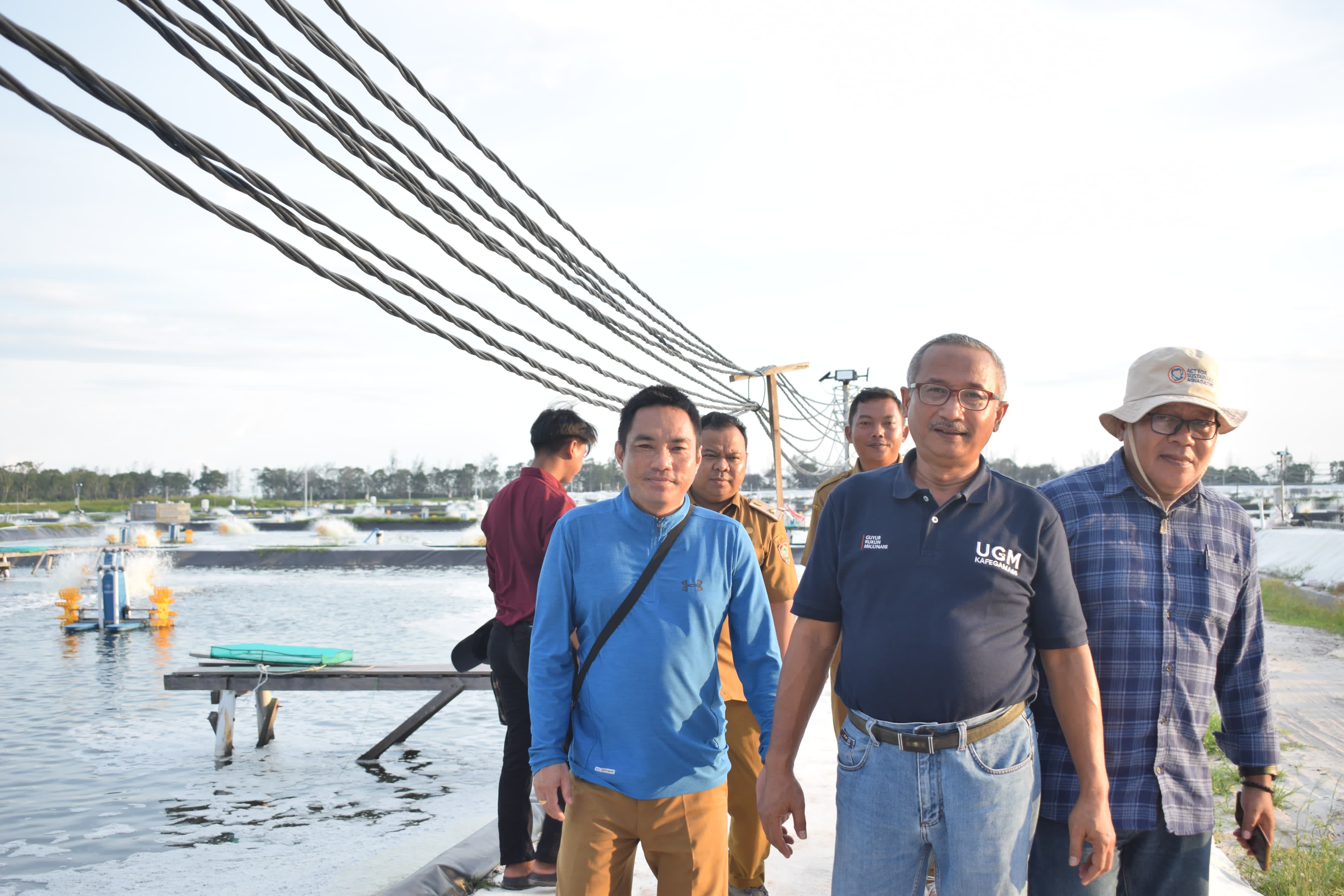 Tim UGM Yogyakarta Dukung Ekspor Udang Vaname Shrimp Estate Berkah
