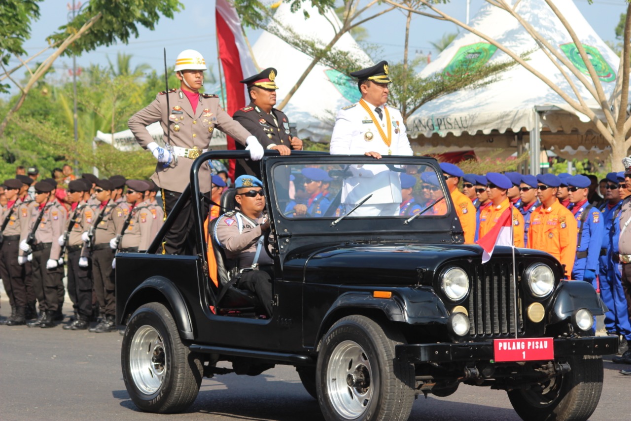 Pimpin Apel HUT Bhayangkara ke-73, Bupati Pulang Pisau Sampaikan Lima Instruksi Presiden RI