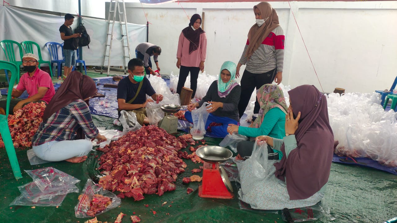 Peringati Hari Raya Iduladha 1443 Hijriah, Inspektorat Prov. Kalteng Kurban Empat Ekor Sapi