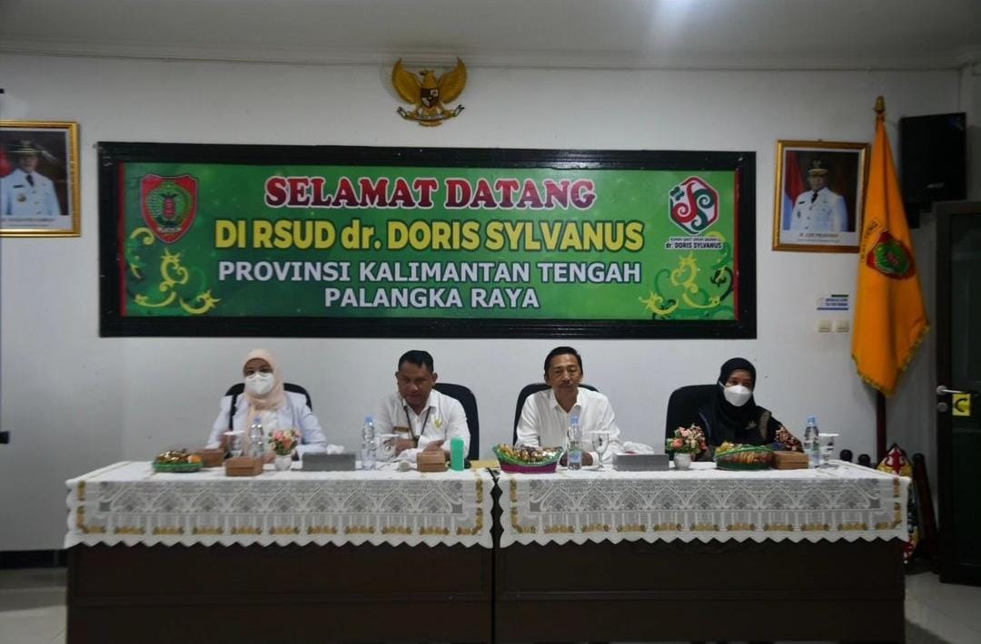 Monev Pengampuan Pelayanan Penyakit Infeksi Emerging RSUD dr. Doris Sylvanus Prov. Kalteng