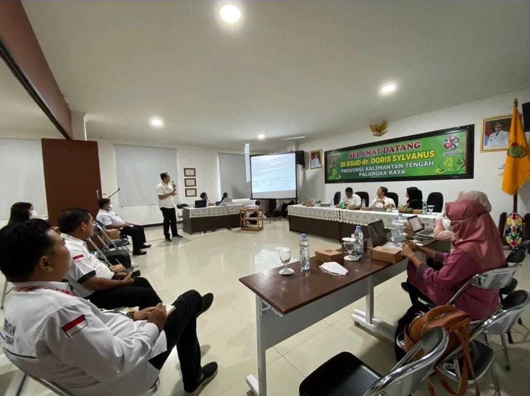 Monev Pengampuan Pelayanan Penyakit Infeksi Emerging RSUD dr. Doris Sylvanus Prov. Kalteng