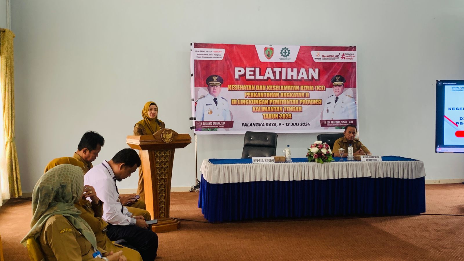 BPSDM Prov. Kalteng Gelar Pelatihan K3 Perkantoran Angkatan II