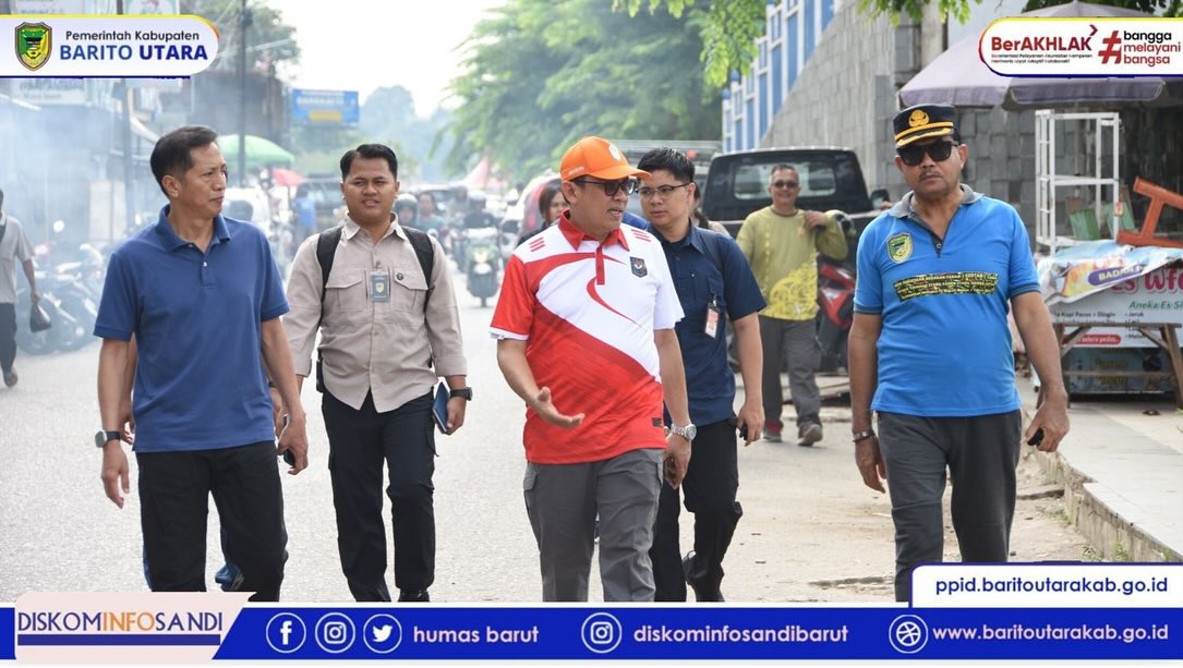 Pemkab Barito Utara Tinjau Lanting Tidak Layak Huni di Bantaran Sungai Kawasan Water Front City