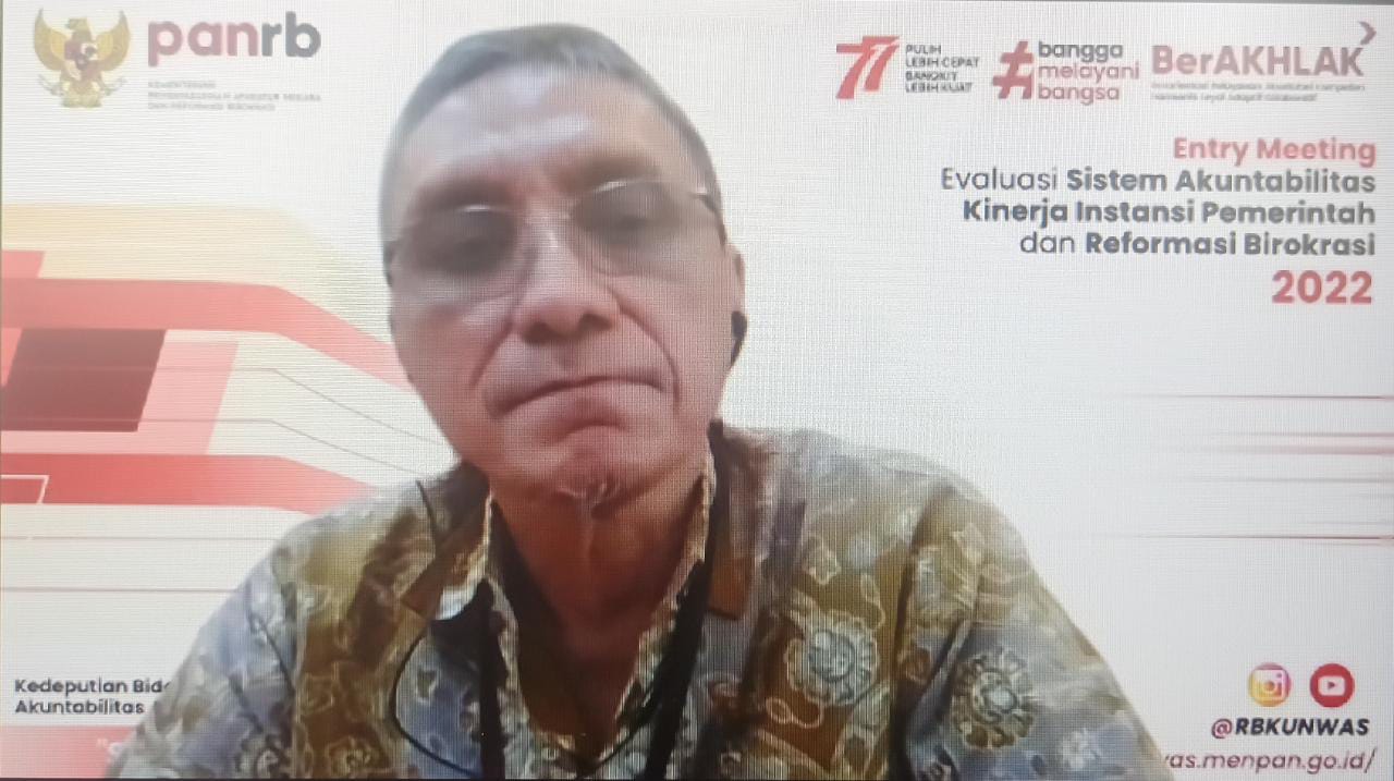 Asisten Adum Sri Suwanto Hadiri Entry Meeting Evaluasi RB dan SAKIP