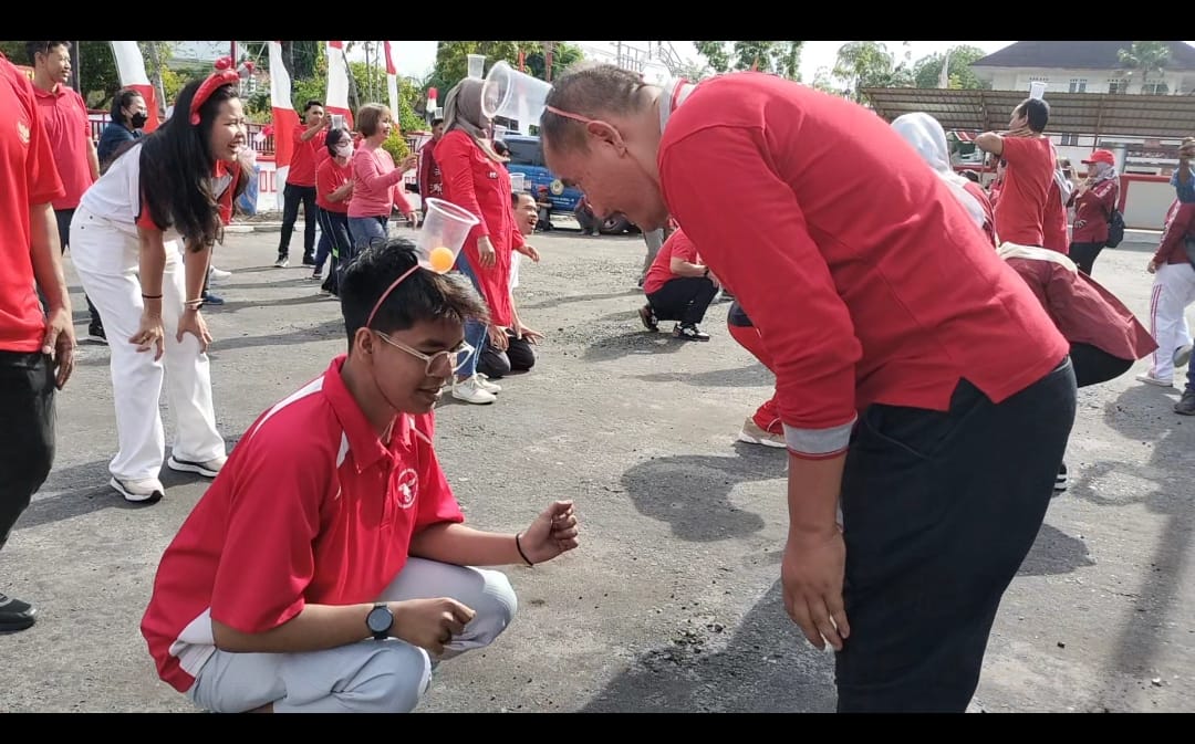 Menyambut HUT Ke-78 RI, Dinas Sosial Prov. Kalteng Adakan Berbagai Lomba
