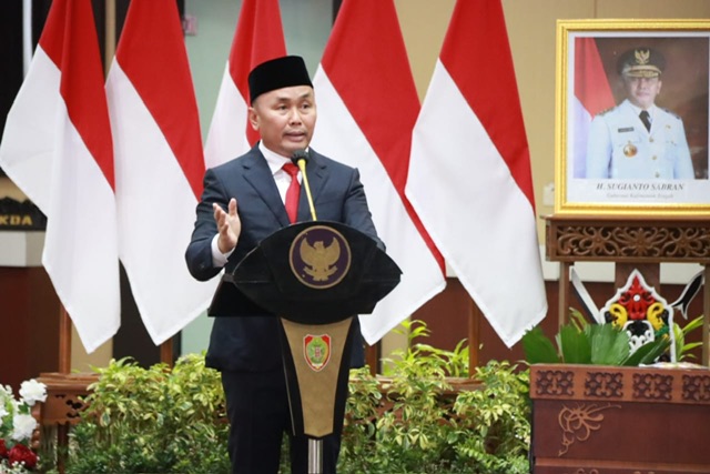 Dalam Rangka Mengisi Kekosongan Kepala Daerah, Gubernur Kalteng atas nama Presiden RI Lantik Empat Pj. Bupati