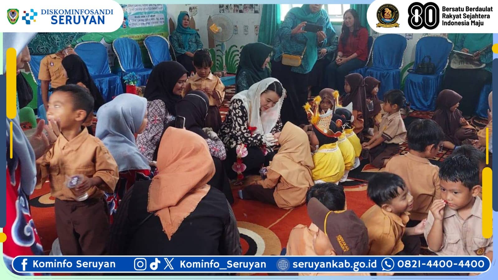 Ketua TP PKK Seruyan Tinjau Langsung Program Kesehatan Ibu dan Anak di Desa Pembuang Hulu 2