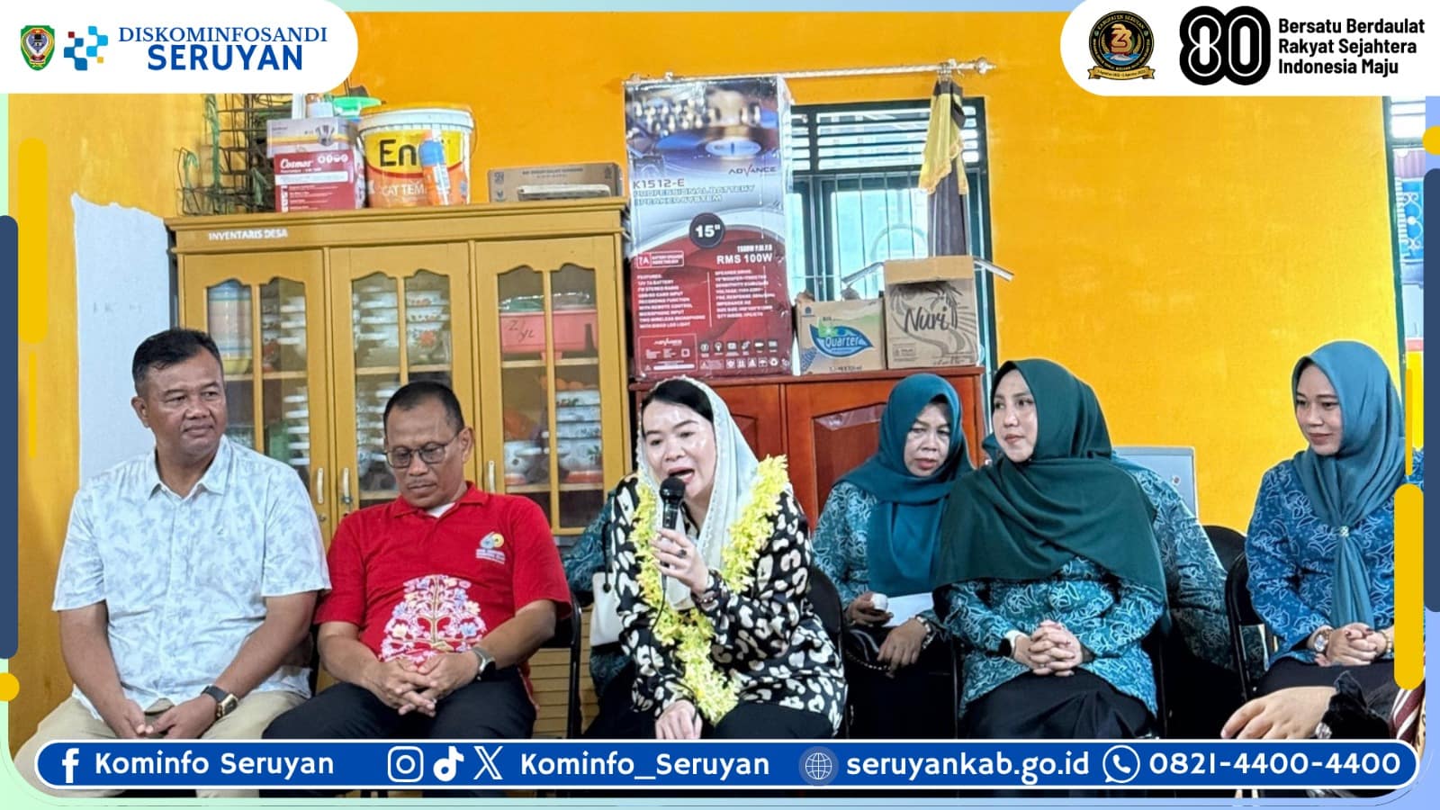 Ketua TP PKK Seruyan Tinjau Langsung Program Kesehatan Ibu dan Anak di Desa Pembuang Hulu 2