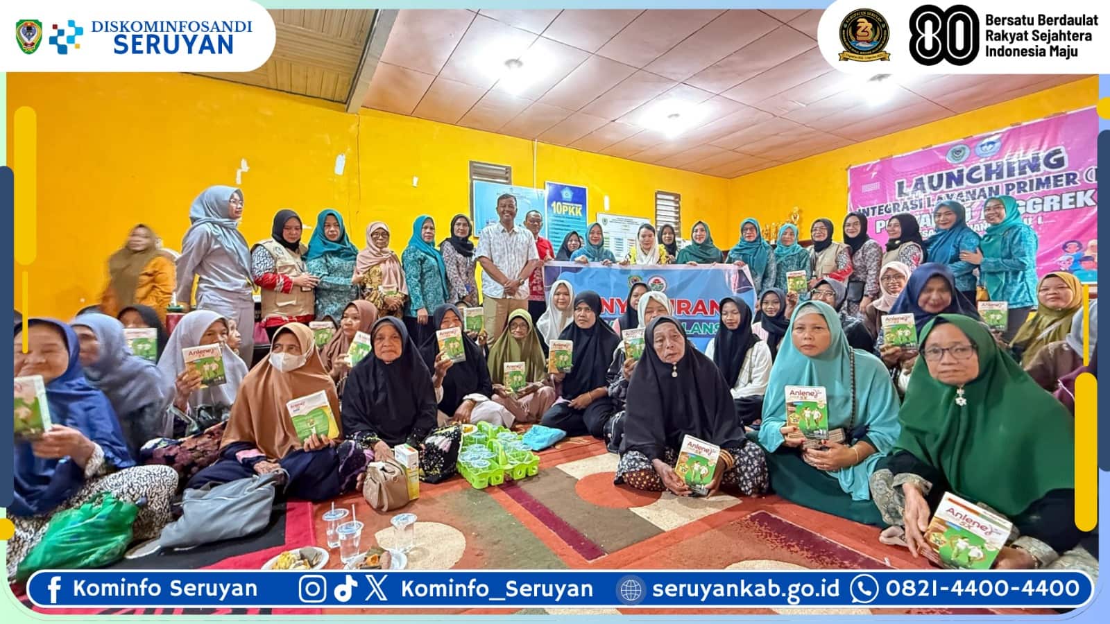 Ketua TP PKK Seruyan Tinjau Langsung Program Kesehatan Ibu dan Anak di Desa Pembuang Hulu 2